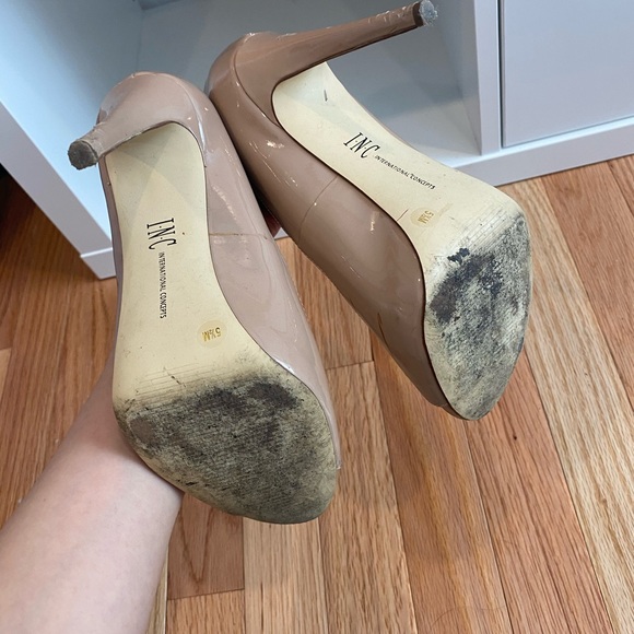 INC International Concept Nude Open Toe heels - Picture 7 of 7